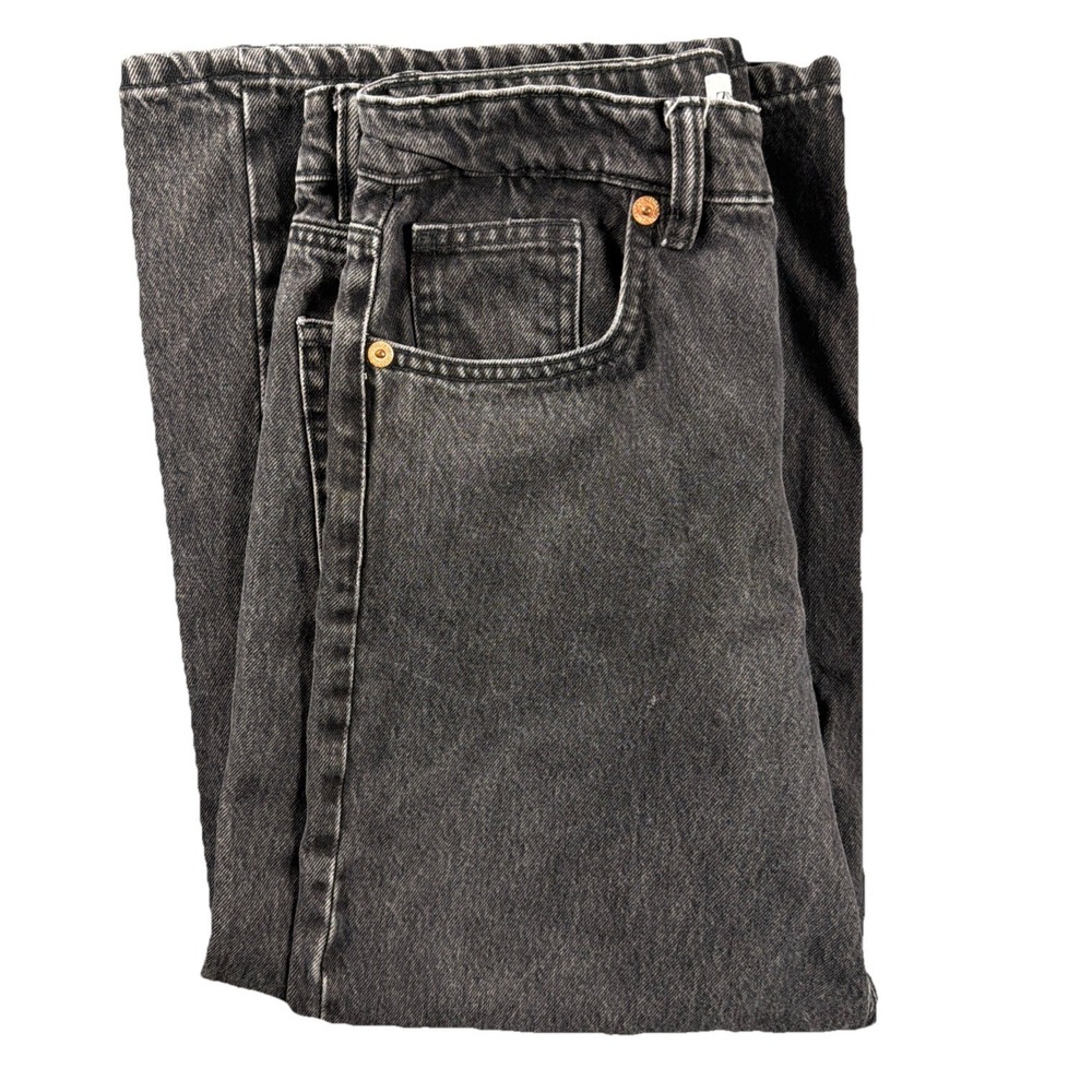 ZARA Dark Wash Denim Jeans Button Fly Size 6